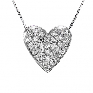 Pendente Cuore con 32 Diamanti CT 0.18